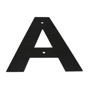 Húsnúmer bókstafur A Allux 10 cm svart