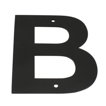 Húsnúmer bókstafur B Allux 10 cm svart