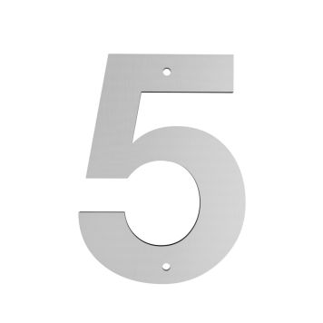 Húsnúmer nr. 5 Allux 18 cm galv.