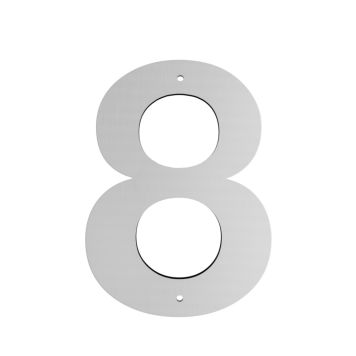 Húsnúmer nr. 8 Allux 18 cm galv.