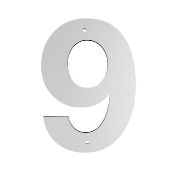 Húsnúmer nr. 9 Allux 18 cm galv.