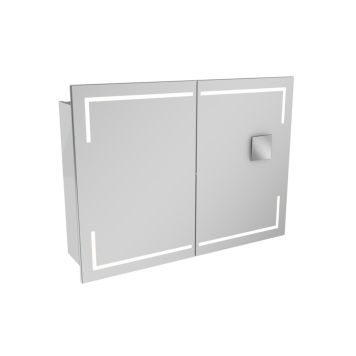 Speglaskápur LED Stella Camargue 100x73,7x15,7mm hvítur