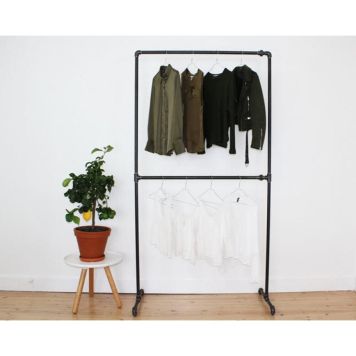 Fataslá 113x50x210 cm Simple Racks Tribeca svört