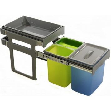 Flokkunartunna 1x16L + 2x8L + bakki Juvel