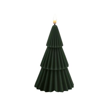 Rafhlöðukerti jólatré 3D logi LED 18,5x10 cm 6stk 2xAA