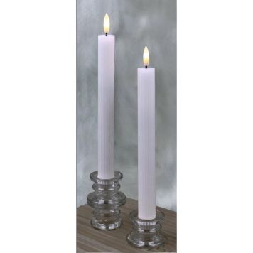 Rafhlöðukerti LED 25 cm 2 stk hvít 2x2 AAA