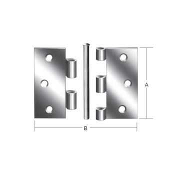 Löm með splitti 75x75mm Vormann galv