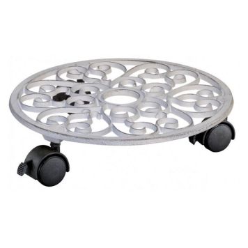 Rúllubretti fyrir blómapott Ø29mm Gardol 50kg hvítt