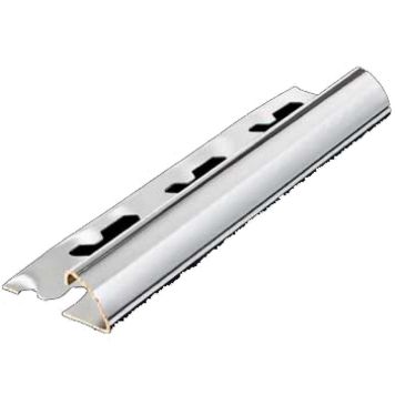 Flísaprófíll rúnaður 2700x27x10mm Wallmann silfur ál