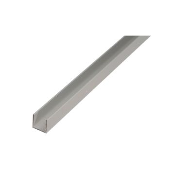 U-ál 15x10x1,5 mm 2 m yfirborðsmeðhöndlað