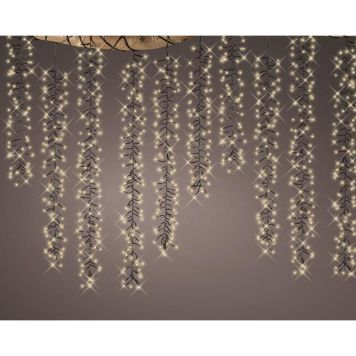 Grýlukertasería 1080 LED 2m IP44 Lumineo Cascade Cluster