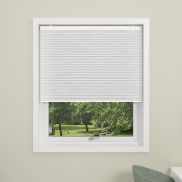 Plíseruð gardína 80x210 cm Debel Touch hvít