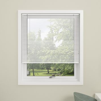 Álrimlagardína 130x130 cm Debel Twist hvít