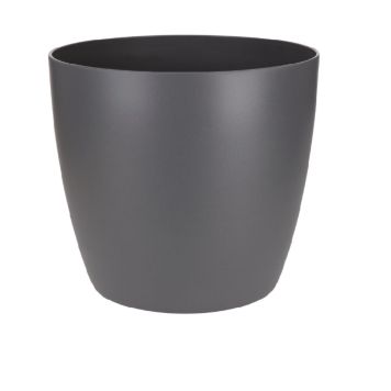 Blómapottur Brussels Round Mini Ø7cm dökkgrár