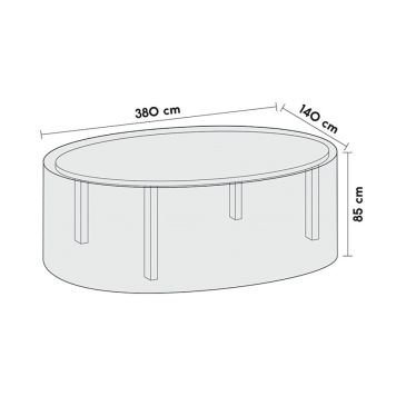 Yfirbreiðsla Sensum 380x140x85cm