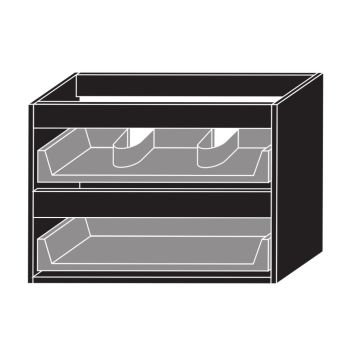 Handlaugarskápur 120cm Skärgård matt svartur 