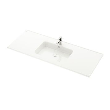 Handlaug 121x46,5 cm Svanholm Lensvik háglans hvít