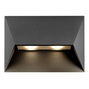 Veggljós GU10 Pontio svart 27 cm