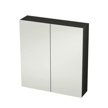 Speglaskápur 60cm Camden matt svartur