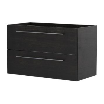 Handlaugarskápur 89x45cm Camargue svart tré