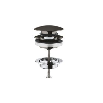 Botnventill Grohe hard graphite push-up burstaður