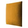Veggpúði fyrir rúmgafl velvet 41 30x30 leir/gulur