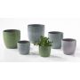 Blómapottur Bergamo Ø14cm grænn