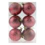 Jólakúlur Ø6 cm 6 stk rauðar