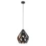 Loftljós Carlton, E27, 60W frá Eglo, þv.31 cm, svart/kopar