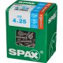 Tréskrúfur TX20 Ø4x25 mm 200 stk Spax A2