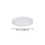 Kúpull LED 18,5W Idun-E Ø22,5cm hvítt