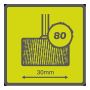 Sandpappírshjól 80 Ryobi RAR604