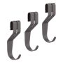 Krókur alhliða Elfa Garage+ 3stk matt grár