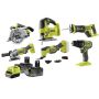Rafmangsverkfærasett 9hlutir 18V Ryobi One+ R18CK6-240G