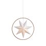 Jólastjarna upphengd Ø50 cm E14 Speranza brún/hvít