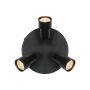 Kastarar 3xGU10 Nordlux Boston Ø20 cm málm svart