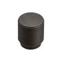 Hnúður rifflaður Ø25 mm matt svartur