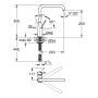 Eldhústæki Grohe Essence burstað messing