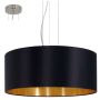 Hangandi ljós E27 Maserlo Ø53cm svart/gyllt