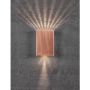 Veggljós LED Fold 15 kopar 21x14,8 cm