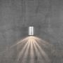 Veggljós LED 2x5W Canto 10,4cm galv. stál