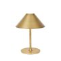 Borðlampi LED þráðlaus Hygge 3W IP54 19cm messing