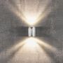 Veggljós LED 2x5W Canto 10,4cm galv. stál