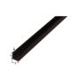 Vinkill PVC 25x25x1,8 mm 2 m svartur