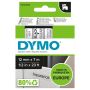 Límmiði fyrir DYMO D1 merkivél 12mm x 7m svartur/glær