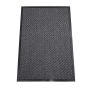 Gólfmotta með gúmmí 60x80cm dökkgrá 1stk