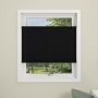 Plíseruð gardína 130x130 cm Debel Flex svört