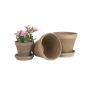 Blómapottur jarðlituð Ø15cm