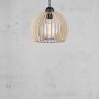 Hangandi ljós E27 Chino viður Ø25 cm