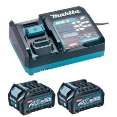 Hleðslutæki og rafhlöður 40V 2x2,5Ah Makita XGT BL4025+DC40RA